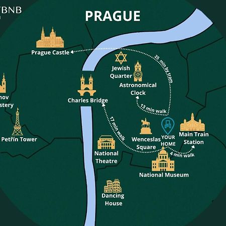 Charming 1 Bedroom Apartment In The City Center Of Praga Esterno foto